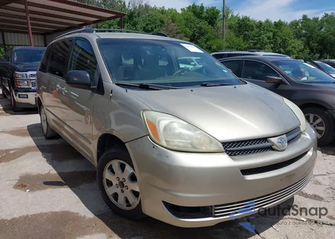 2004 Toyota Sienna Le z USA, uszkodzony, nr VIN 5TDZA23C54S072353